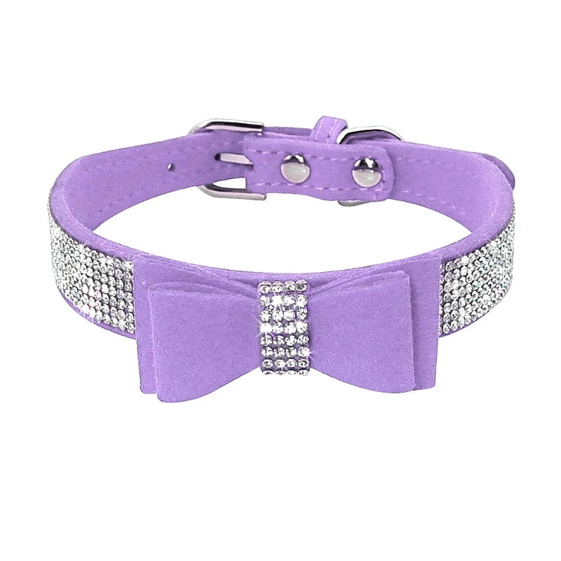 Puppy bow tie dog collar