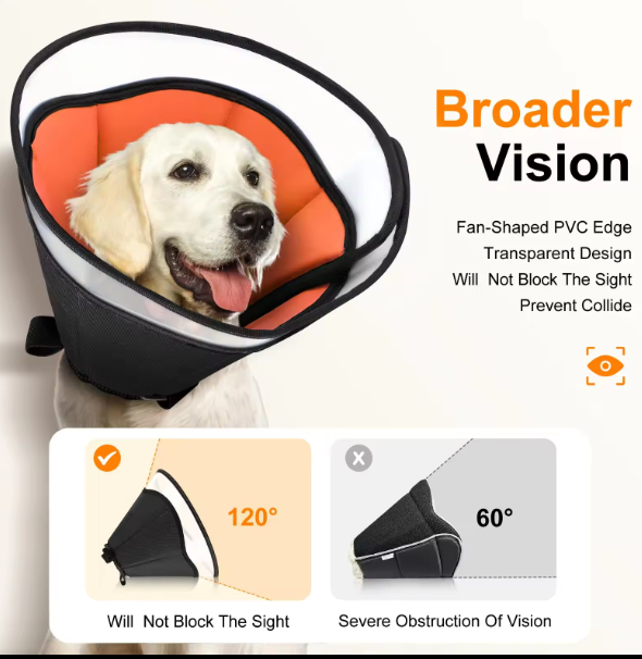 Comfy dog cone collar