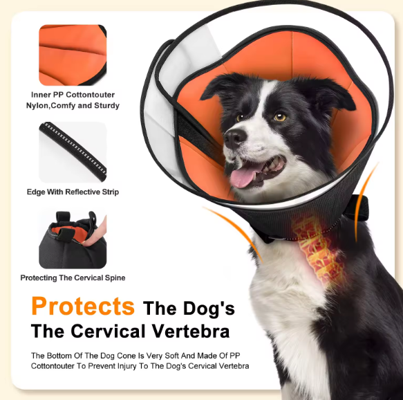 Comfy dog cone collar